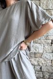 Randles Puff Sleeve Blouse Mocha